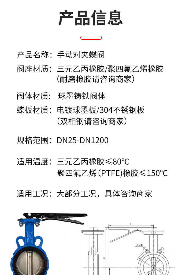 手动四氟蝶阀_10